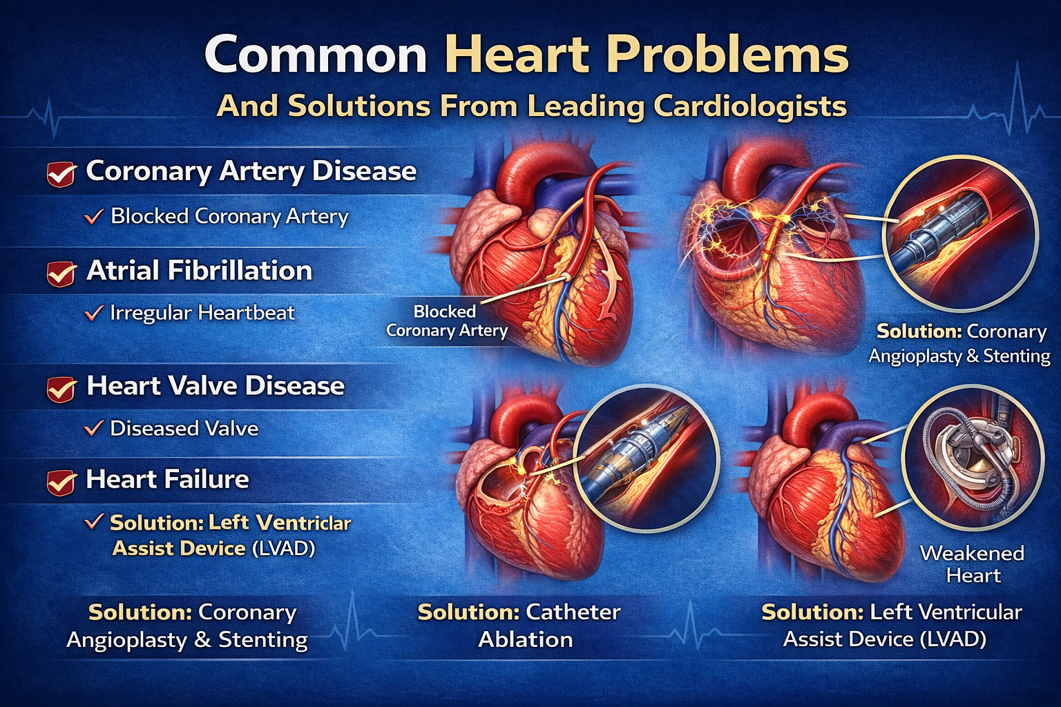 Common Heart Problems And Solutions From Leading Cardiologists